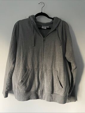 NWOT Torrid Heather Gray Fleece Full-Zip Hoodie Sweater Size 1